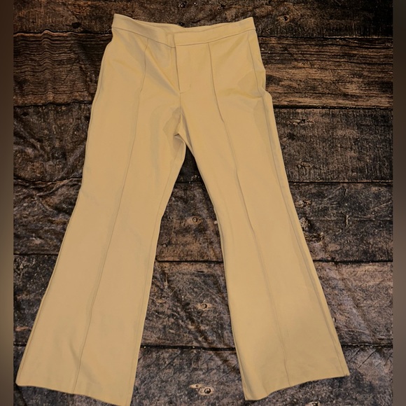 Women's High-Rise Slim Fit Retro Flare
Pull-On Pants - A New Day Tan NWOT - Picture 2 of 6